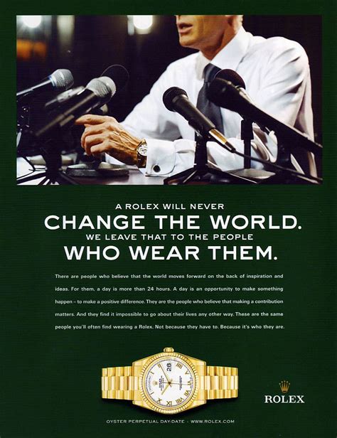 rolex change the world|rolex contribution to the world.